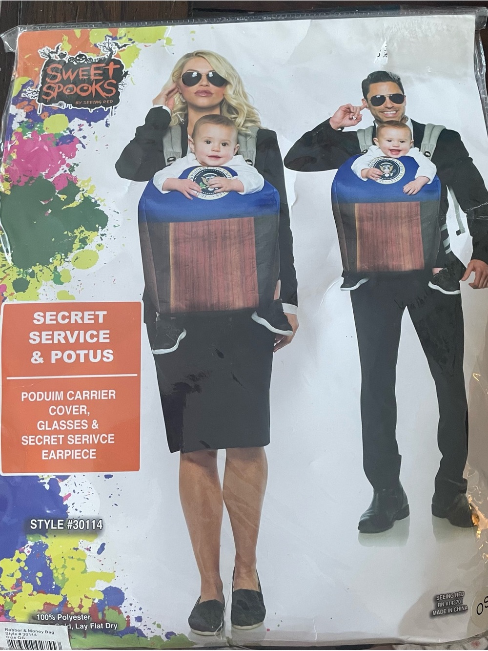 Sweet Spooks Secret Service Costume Accessory Set One Size Fits Most